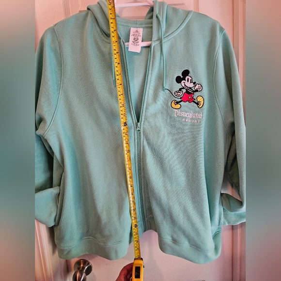 Disneyland Resort “Classic Mickey” Mint green Zip-up Hoodie.  Like new condition - Picture 7 of 7
